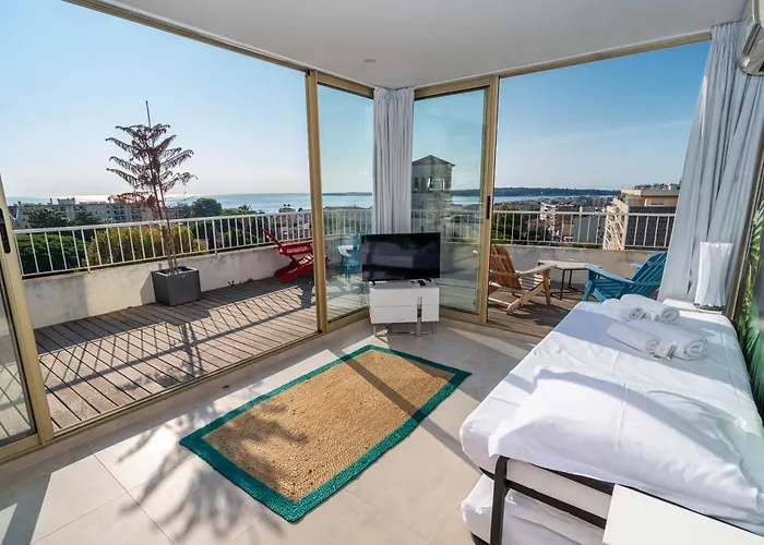 Lägenhet Wow Splendide 3-4 Pcs Duplex Rooftop Vue By Olam Cannes